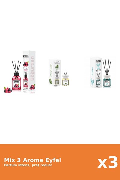 Eyfel Set 3 Mix Eyfel: 1x Angel, 1x Fructe De Padure, 1x Lacramioare