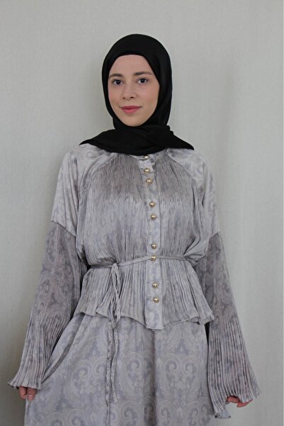 Ahel Etnik Desenli Piliseli Etek Takım