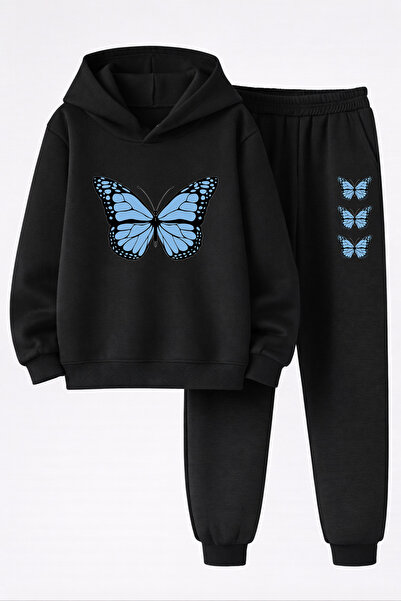 MAGORS Butterfly Printed 3-Yarn Quality Sweatshirt and Sweatpants Children's ...