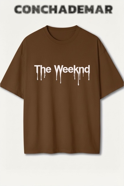 Vordevia The Weeknd με τύπωμα Premium oversized Βαμβάκι lu T-shirt