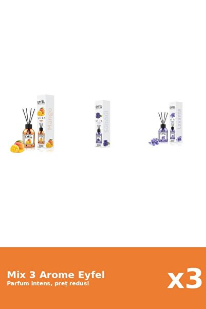 Eyfel Set 3 Mix Eyfel: 1x Lavanda, 1x Mango, 1x Zambile