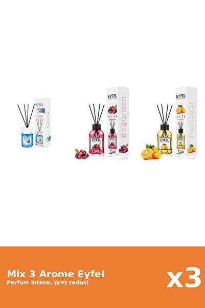 Eyfel Set 3 Mix Eyfel: 1x Cool Water, 1x Berries, 1x Orange