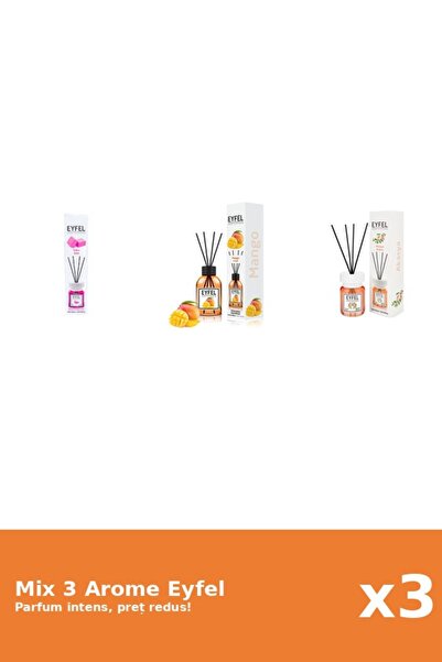 Eyfel Set 3 Mix Eyfel: 1x Acacia, 1x Bubble Gum, 1x Mango