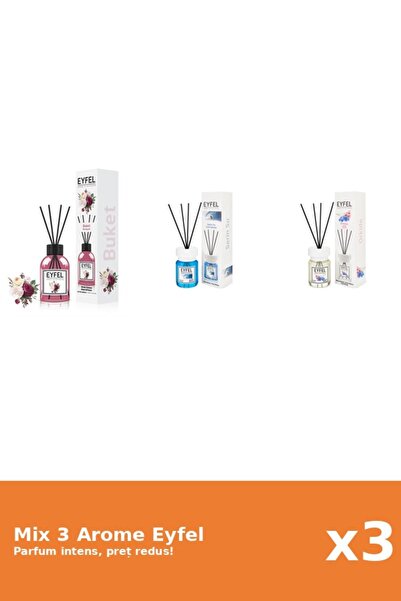 Eyfel Set 3 Mix Eyfel: 1x Bouquet, 1x Cool Water, 1x Orhidee