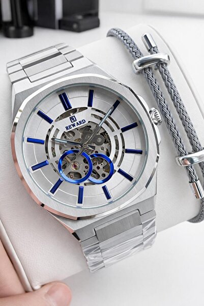 Reward Men's Wristwatch with Automatic Mechanism Italian Bracelet with 2 Year...