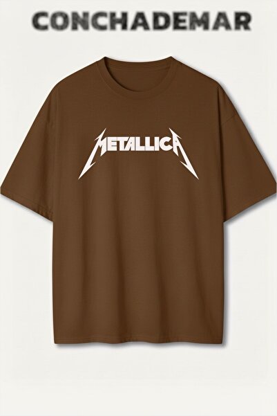 Vordevia Metallica Štampano Premium Oversize kroj Pamuk lu T-shirt