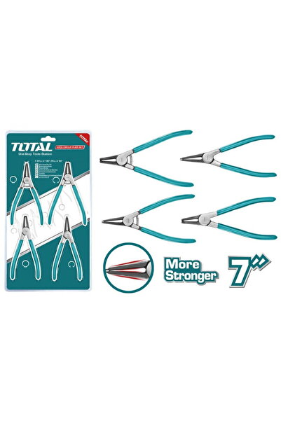 TOTAL - Set clești pentru siguranțe - 4 buc - 7"/1