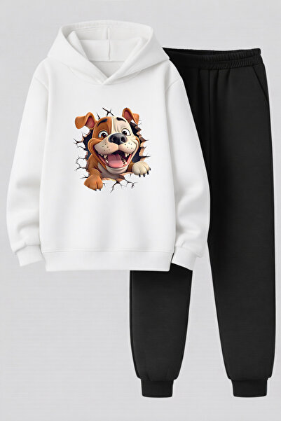 MAGORS Sweet Dog Printed 3-Yarn Quality Sweatshirt and Sweatpants Children's ...