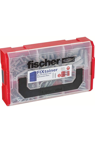 Fischer Cutie FIXtainer SX pentru dibluri și șuruburi - cu șuruburi - 210 bucăți