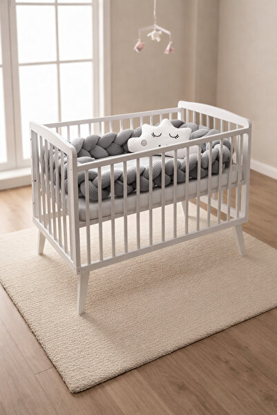 Cozibo واقي حواف شبكي من نوع Waffle قماش بيكي للأسرّة القياسية وأسرّة الأطفال...