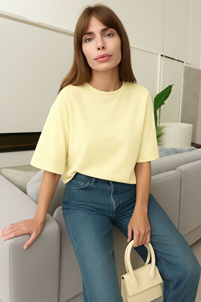 DM DOLCE MORE Plain Oversized Unisex T-Shirt Yb5