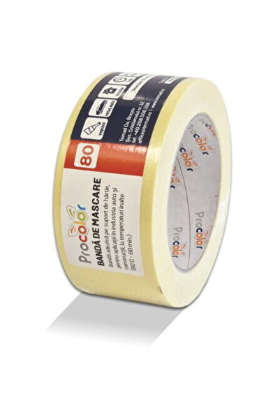 Procolor 80°C Masking Tape UV Resistant, 50mmx50m
