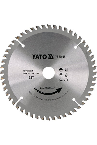 yato Lamă de ferăstrău circular pentru aluminiu 160x52x20mm