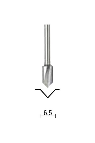 Proxxon Freză pentru caneluri în V Micromot, 6,5 mm, 29032