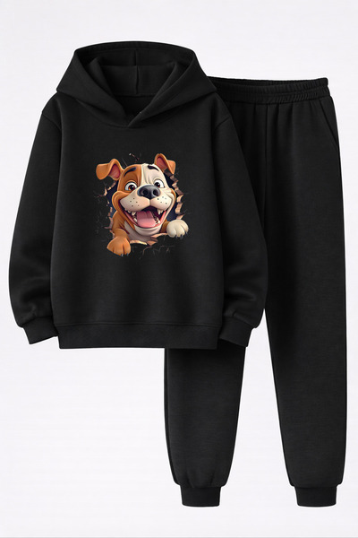 MAGORS Sweet Dog Printed 3-Yarn Quality Sweatshirt and Sweatpants Children's ...