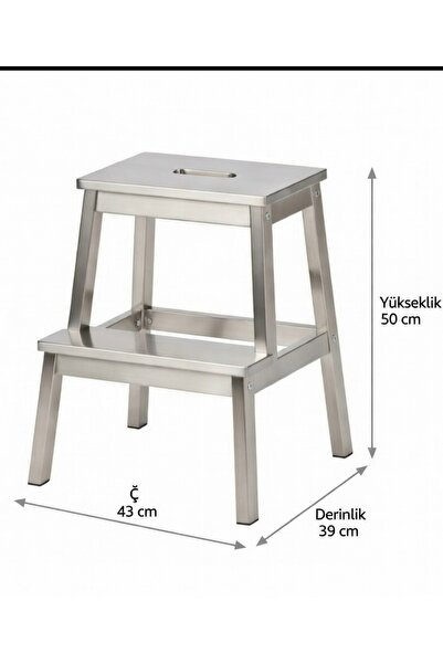 ALEVRA BASAMAK,MERDİVEN,BANYO TABURESİ (paslanmaz çelik)