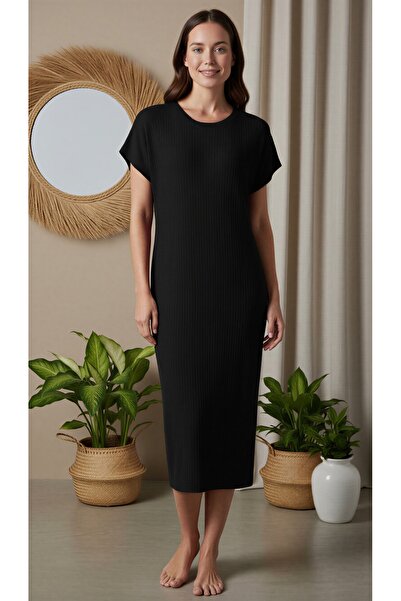 BONJOUR MADAME Örme Viskon Elbise Gecelik BM-1768