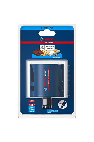 Bosch Expert hole saw 'Construction Material', 68mm (2.3/4")