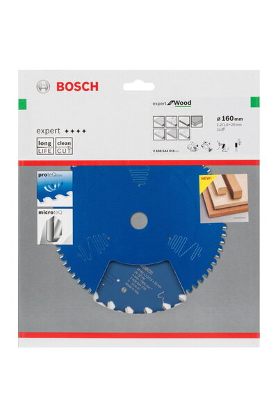 Bosch Lamă de ferăstrău circular pentru lemn, 160 mm, 24 de dinți