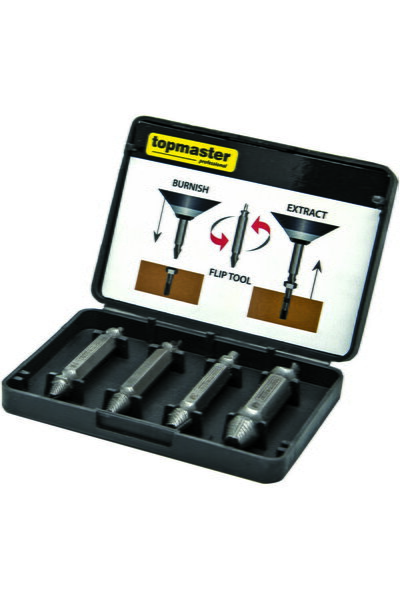 Top Master Pro Set 4 extractoare de șuruburi TMP