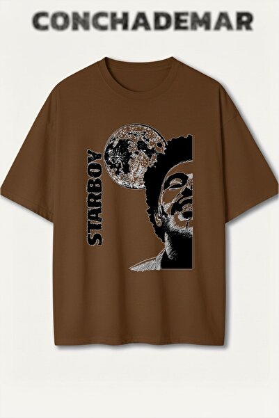 Vordevia Μπλουζάκι Starboy με στάμπα, Premium Oversize από βαμβάκι