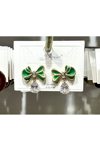 GLOW ACCESSORIES BAE أقراط على شكل فراشة من الفولاذ المقاوم للصدأ باللون الأخ...