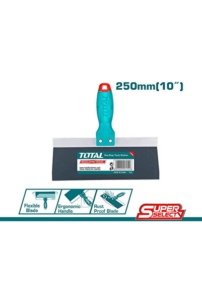 TOTAL - Spatulă lată pentru gips-carton - 250 mm