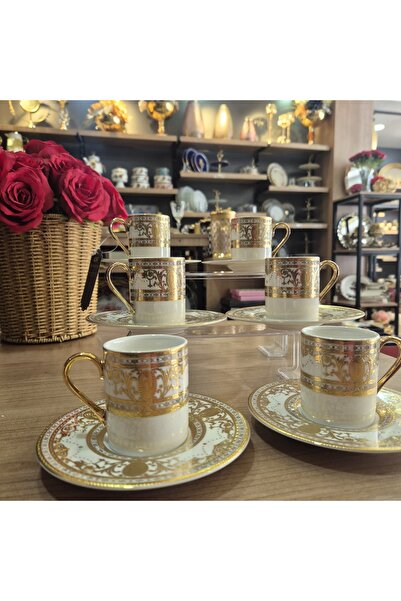ERVA JOANNE 24K Altın Kahve Fincanı