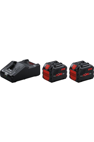 Bosch Set de început 18V, 2x ProCORE 18V 12.0Ah + GAL 18V-160 Professional