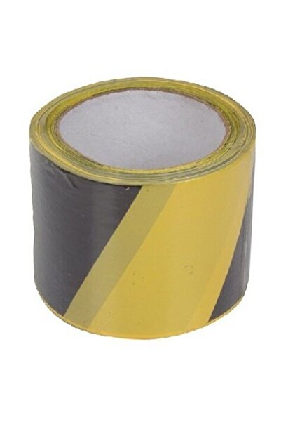 Polonia Bicolor Warning Tape Black-Yellow 75MM / 100M