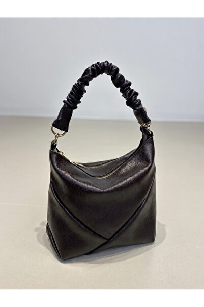 themoiss The Moiss Aci Brown Color Double Strap Mngo Model El and Shoulder Bag