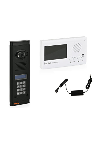 konwi intercom Görüntülü Diafon Seti Konwi 1 Daire Apartman Tipi Set Vsions 4...