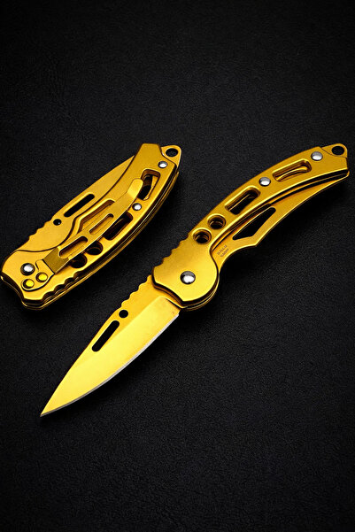 HAKİ Gold Altın Renk Katlanabilir Paslanmaz Çelik Klipsli Kemere Takılabilir ...