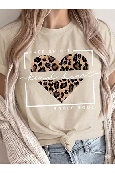 WOODROFFE Tricou pentru femei Free Spirit cu imprimeu supradimensionat Lejer