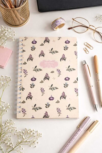 Ozzy Caiet creativ cu copertă rigidă spiralată, liniat, 80g, 17x24, 100 file