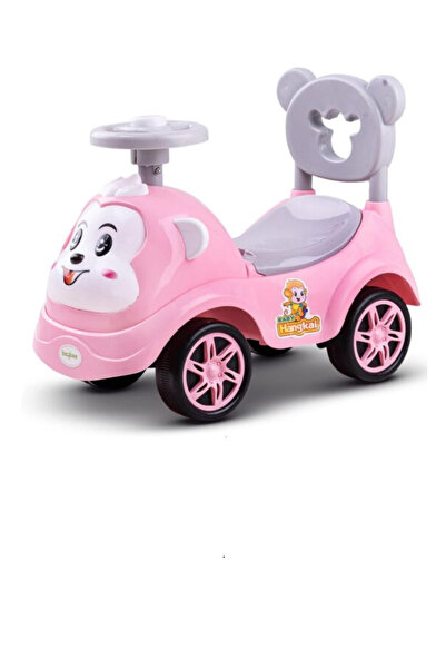 BNU HOME Masinuta Roz copii fara pedale cu muzica lumina si claxon Ride on