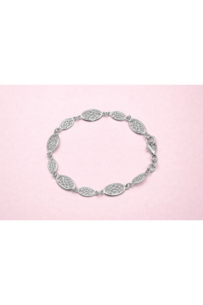 Silver Oval link bracelet