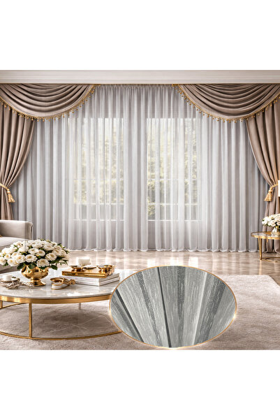 HANEDİZAYN ŞANTUK MODEL TÜL PERDE ÜTÜ İSTEMEZ 1/3 SIK PİLE KALİTELİ DİKİŞ HER...