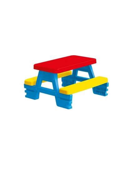 Nhc Set masa + 2 bancute picnic copii, Dolu D3008, plastic, albastru + galben...