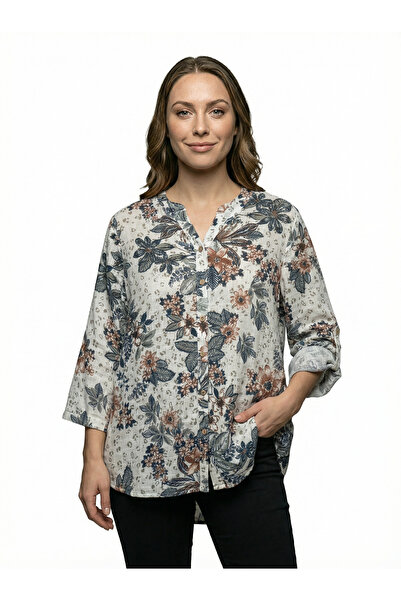 citycenterfashion Women's Plus Size Fold Sleeve Shirt Blouse cty-akc-uzd1 100...