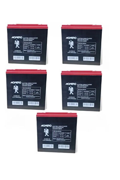 Arzu / Monero Monero 12v-24 Amper Dik E-bıke Akü 5’li Paket 20 Amper Ebatları...