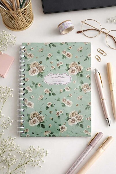 Ozzy Caiet creativ cu copertă rigidă spiralată, simplu, 80g, 17x24, 100 file