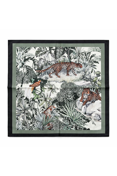 KUMSAL AKSESUAR Desenli Fular Bandana 55x55cm