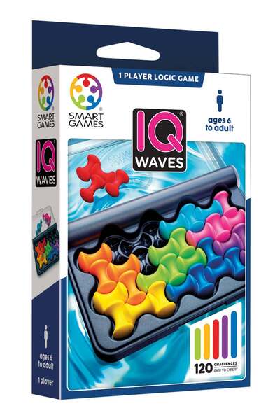 Smart Games - IQ Waves, παιχνίδι λογικής με 120 προκλήσεις, 6+ ετών, διεθνής ...