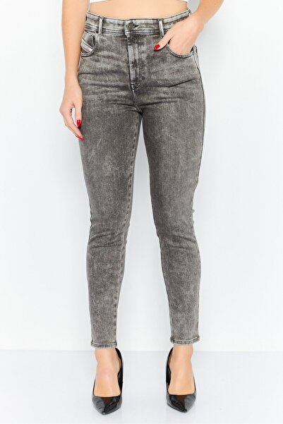 Diesel Women Skinny Fit Wash Stretchable Denim Jeans, Washed Black