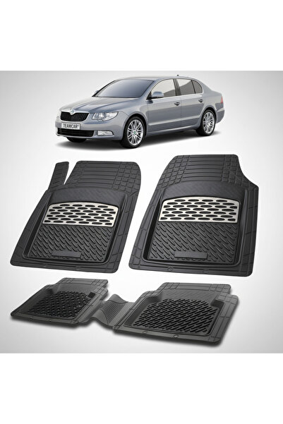 TEAMCAR Covorase Skoda Superb II Compatibile 2008-2015 | Silver
