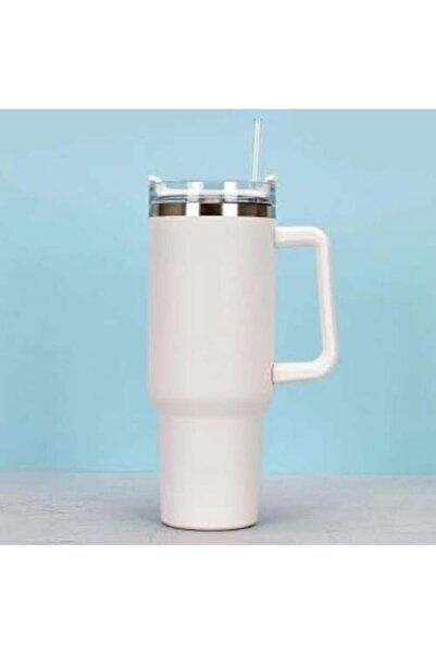 Without a mark Stainless Steel Thermal Cup with Straw