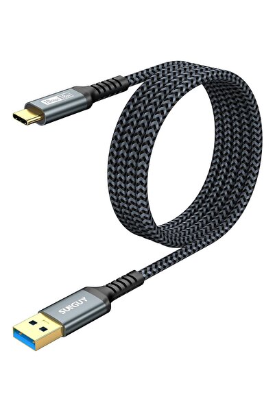 SUNGUY Android Auto USB C Cable, 5Ft USB C 3.1 Gen 2 Braided 3A Fast Charging...