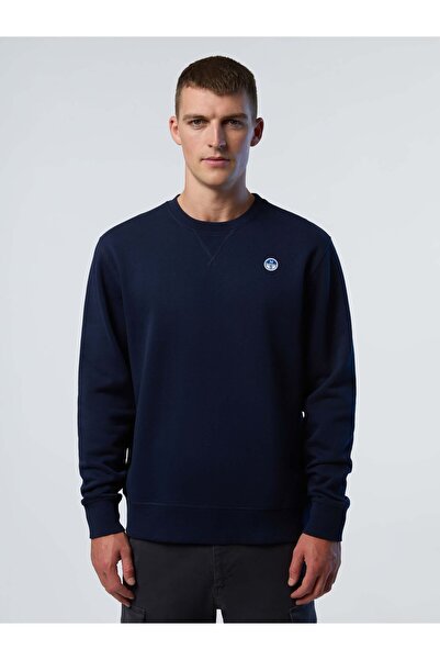 North Sails Regularr Fit V Detaylı Bisiklet Yaka Pamuk Erkek Sweatshirt