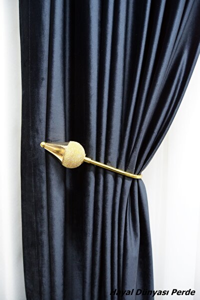 Hayal Dünyası Özel Tasarım Taşlı Metal Perde Kol Bağı Perde Aksesuarı